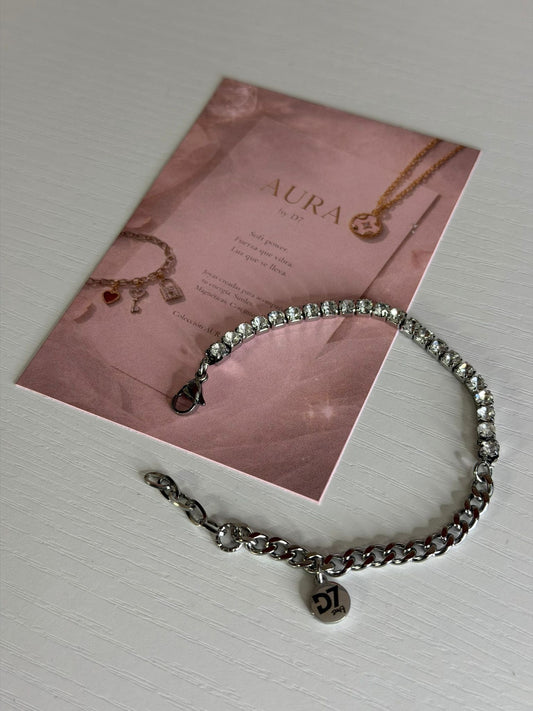 Pulsera Luna Plata – Colección AURA | D7