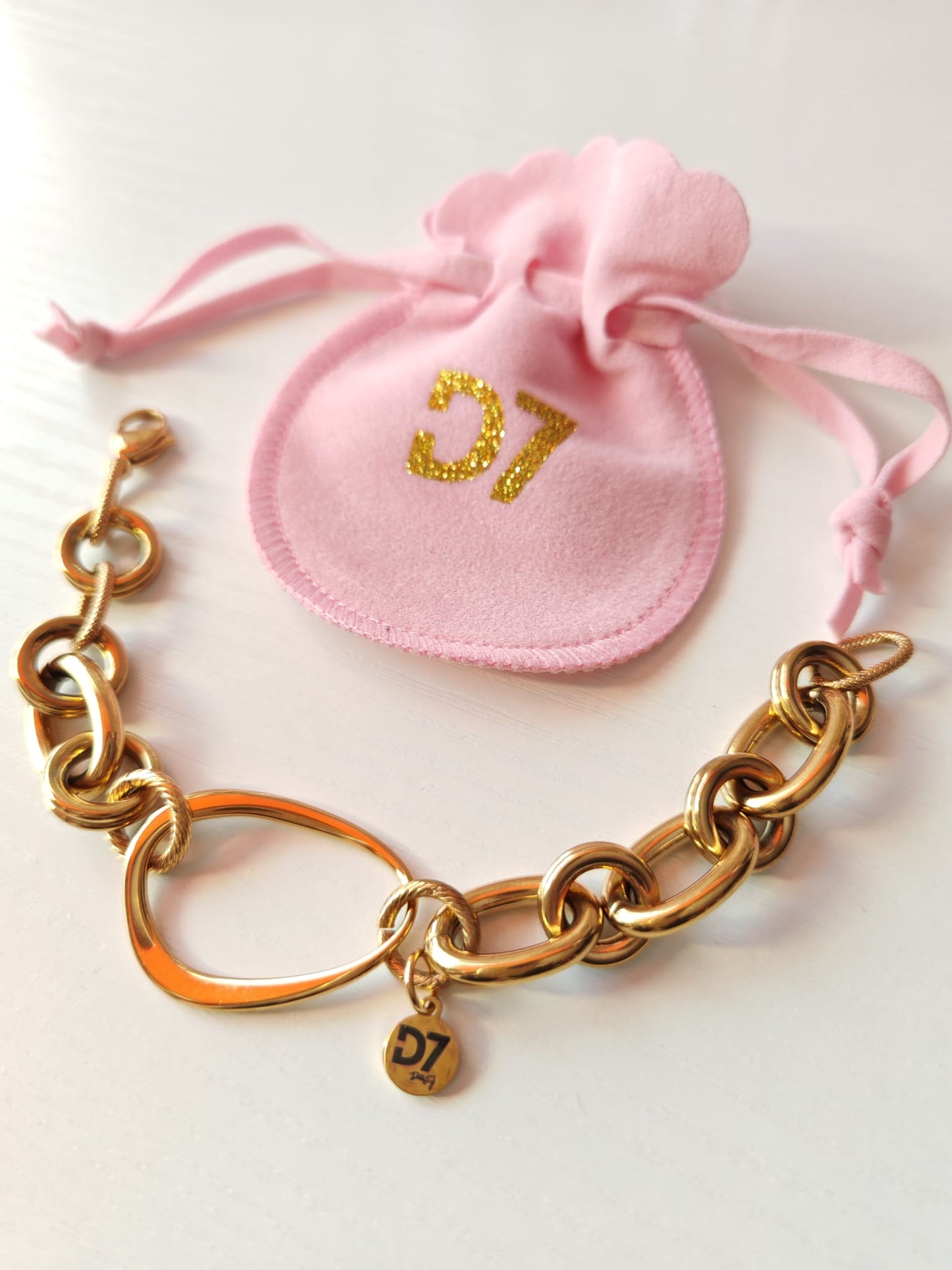 Pulsera Gota Oro D7