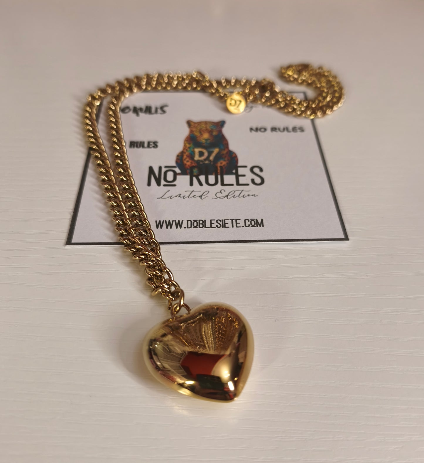 Collar Corazón NR - No Rules Oro