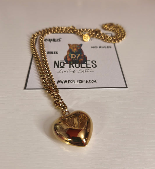 Collar Corazón NR - No Rules Oro