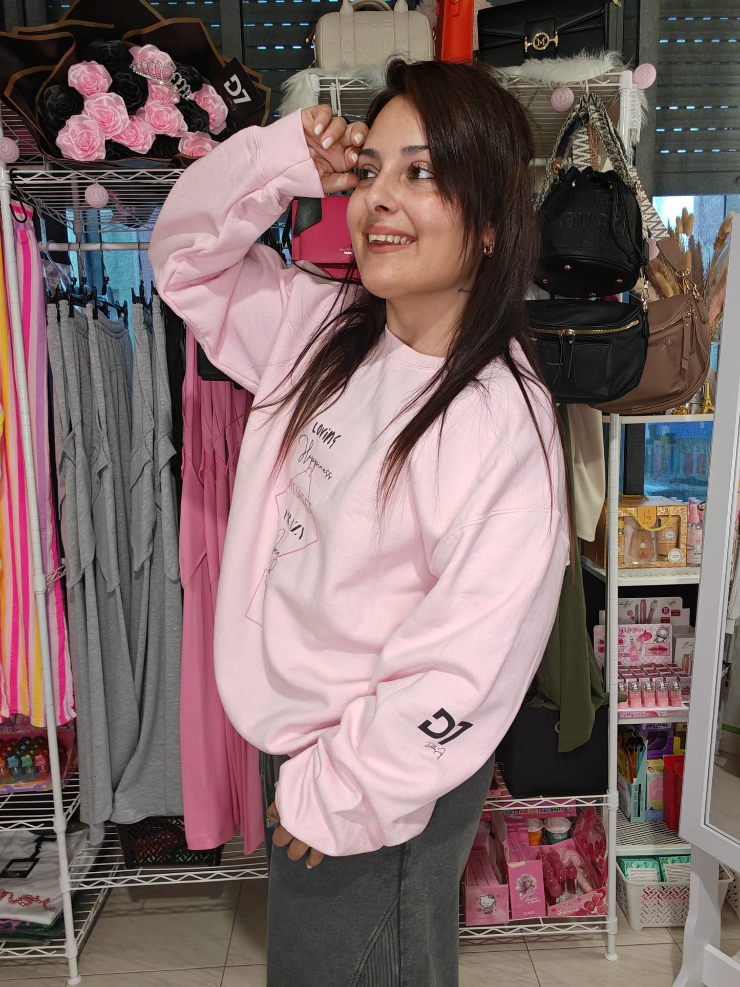 Sudadera Valores Rosa D7