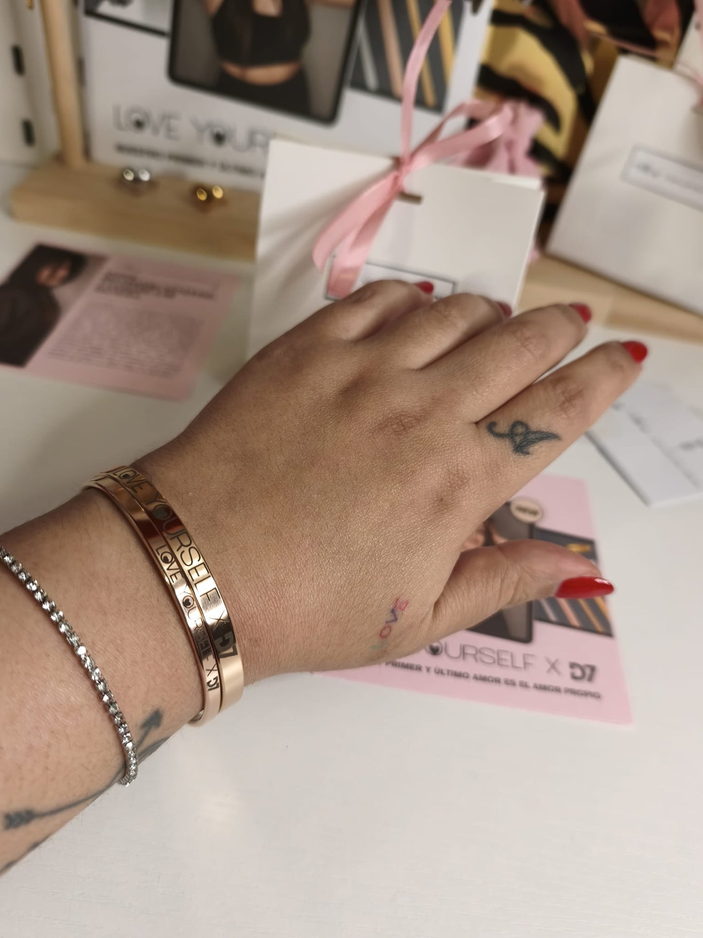 Pulsera Love Yourself x D7 - Oro