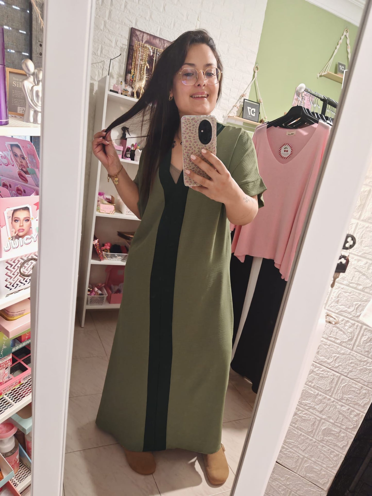 Vestido Kaftán Grecia Verde