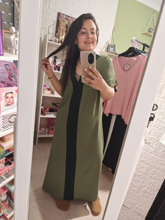 Vestido Kaftán Grecia Verde