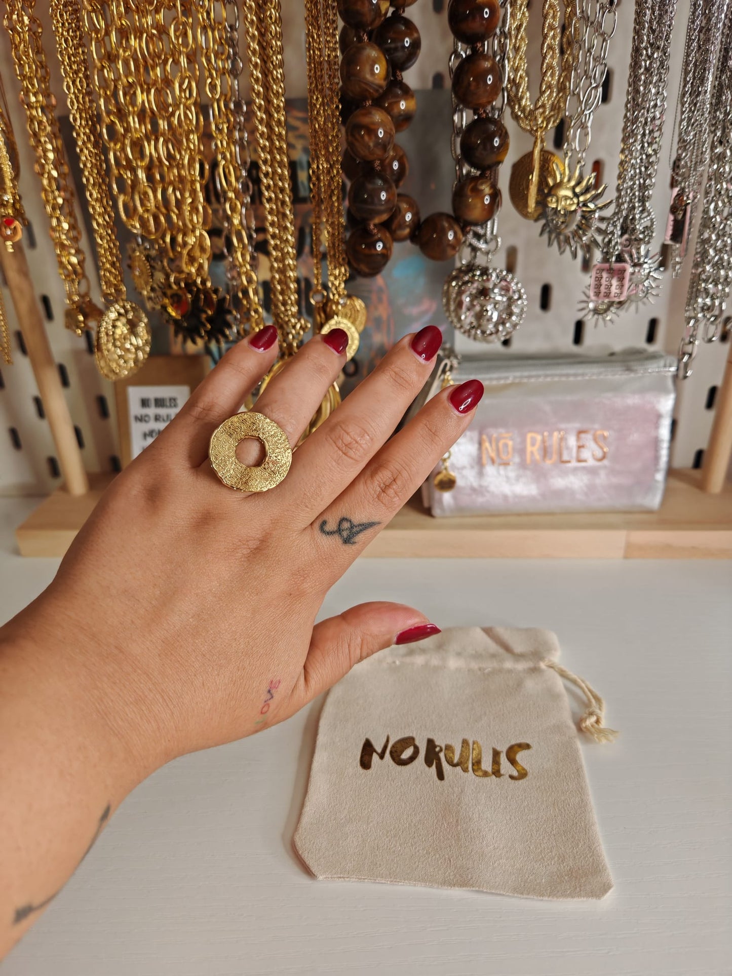 Anillo Espiral Oro