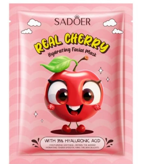 Mascarilla Hidratante Cherry + Ácido Hialurónico