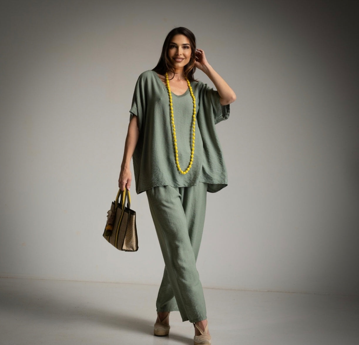 Camisola Bordados Verde