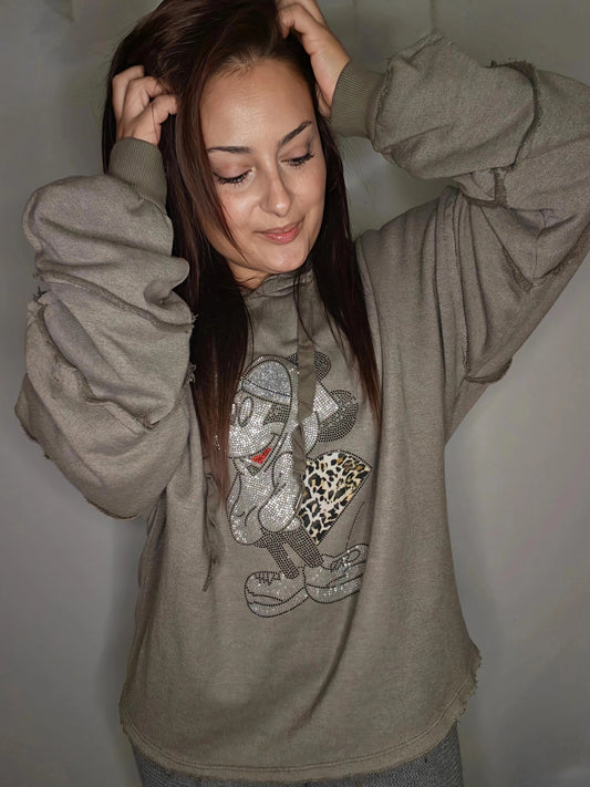 Sudadera Strass Minnie