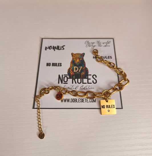 Pulsera NR NO RULES ORO - D7