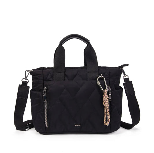 Bolso Nylon Mosaico Negro