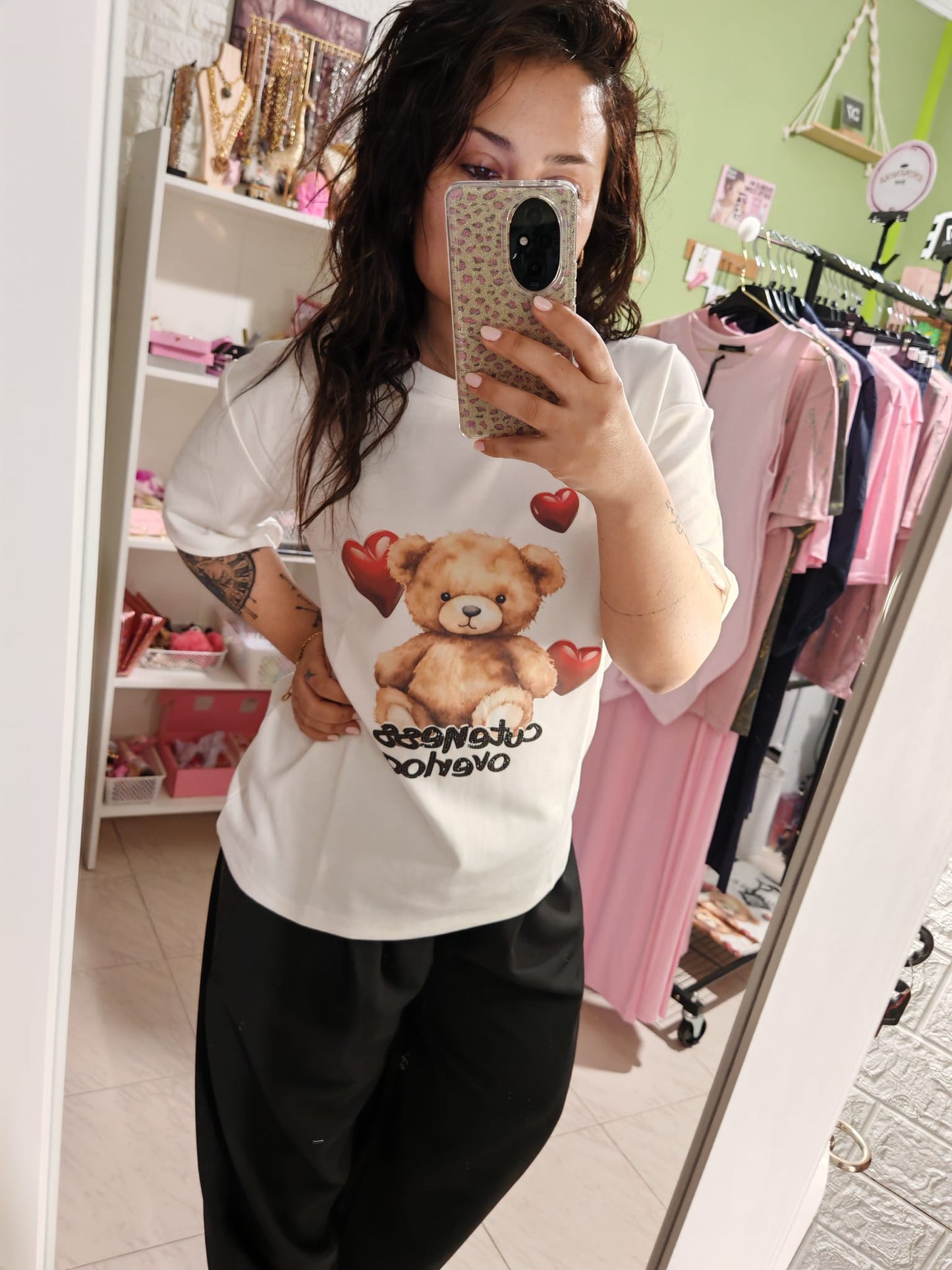 Camiseta Oso Strass Lum