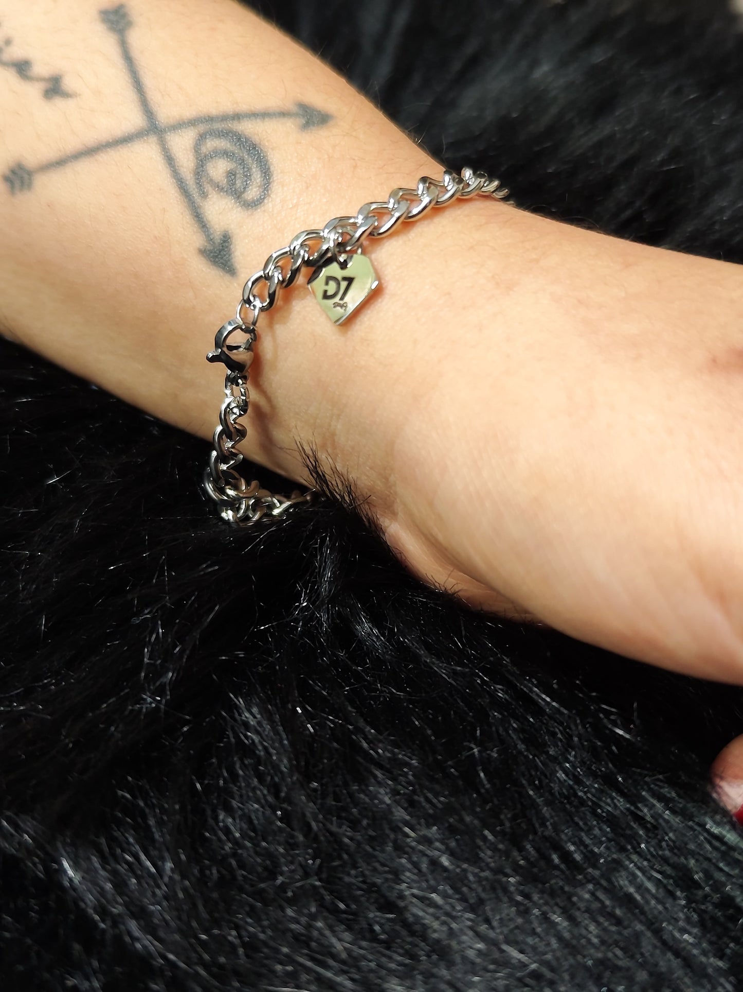 Pulsera Fases Lunares D7 Plata