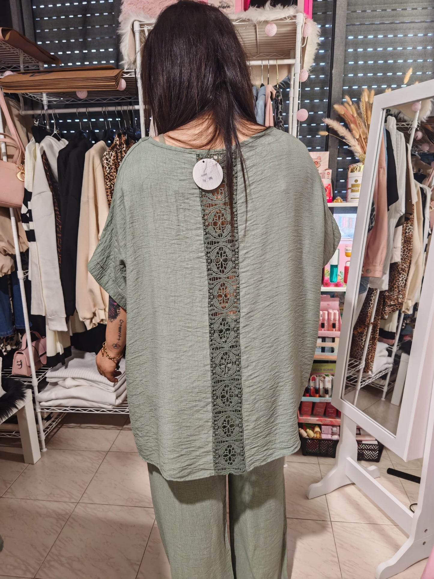 Camisola Bordados Verde