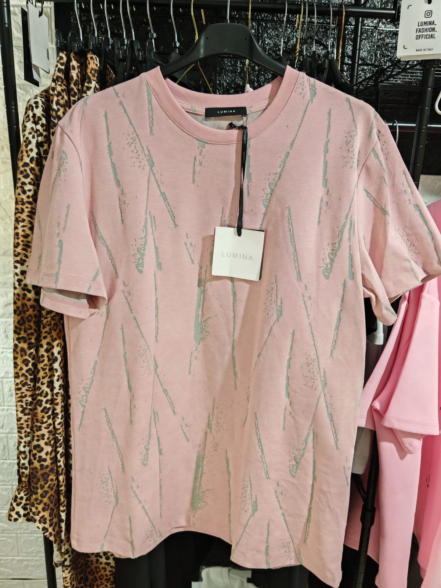 Camiseta Lavada Rosa Lum