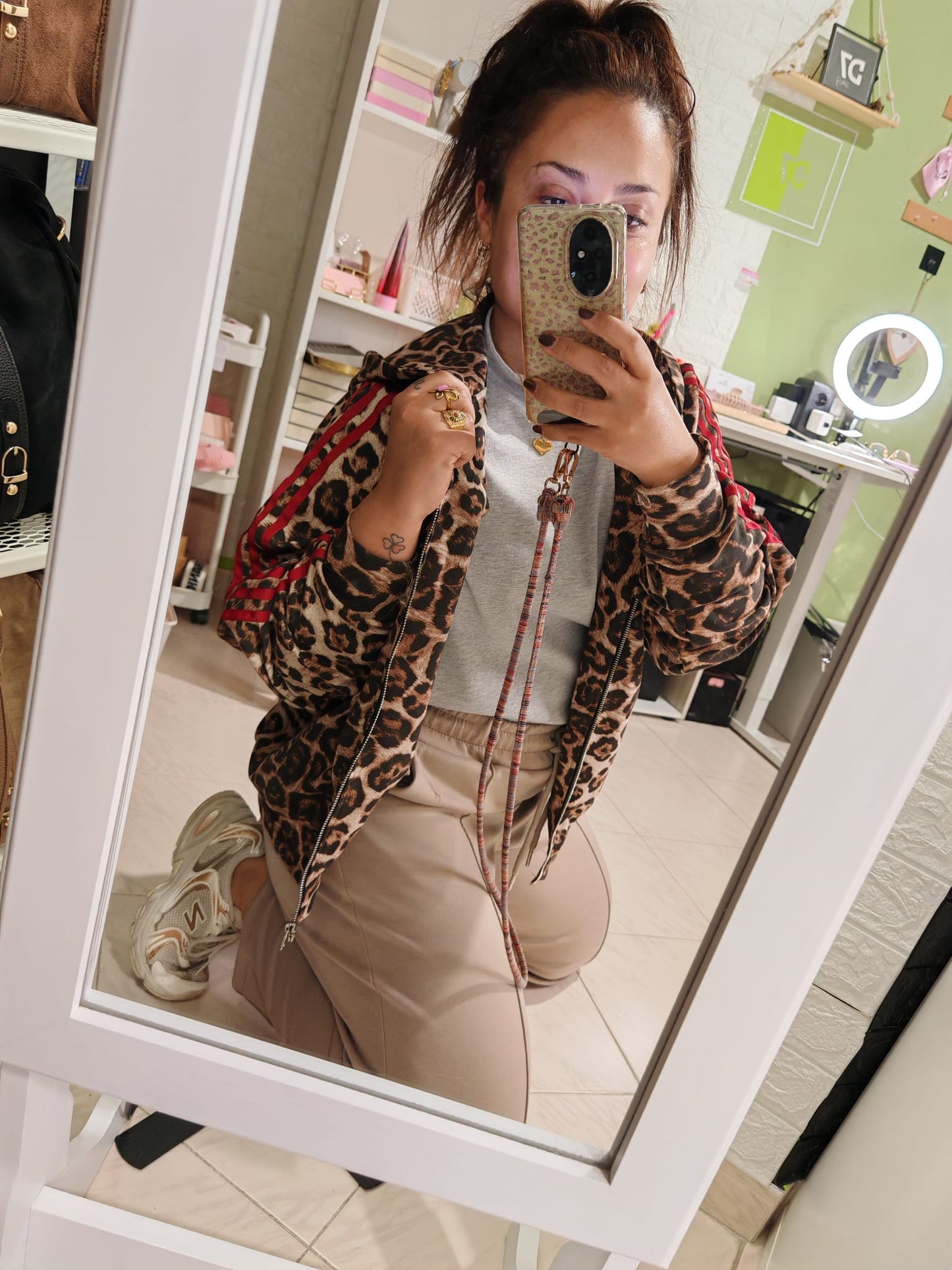 Chaqueta Over Print Lumina