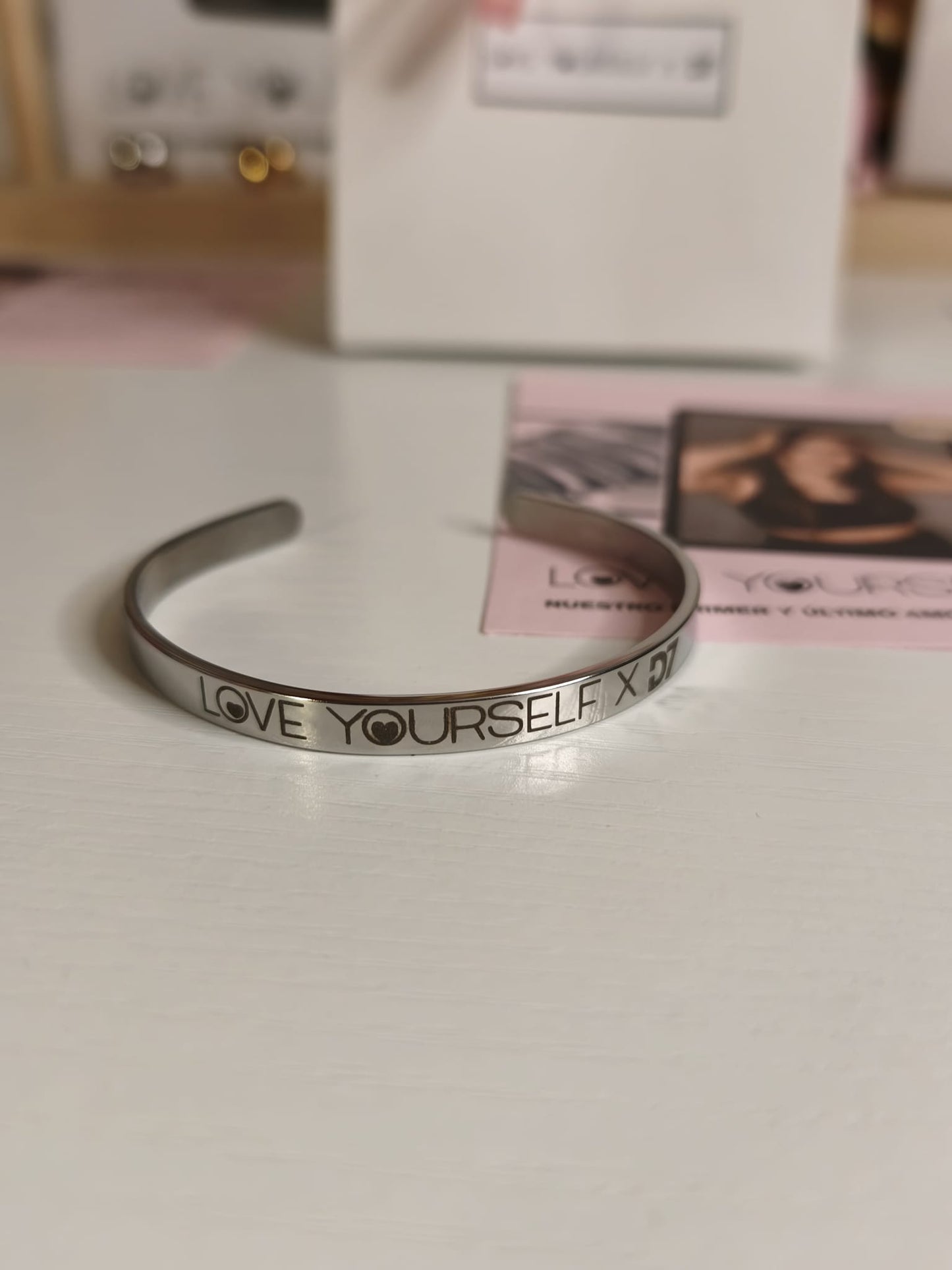 Pulsera LOVE Yourself x D7 - Plata