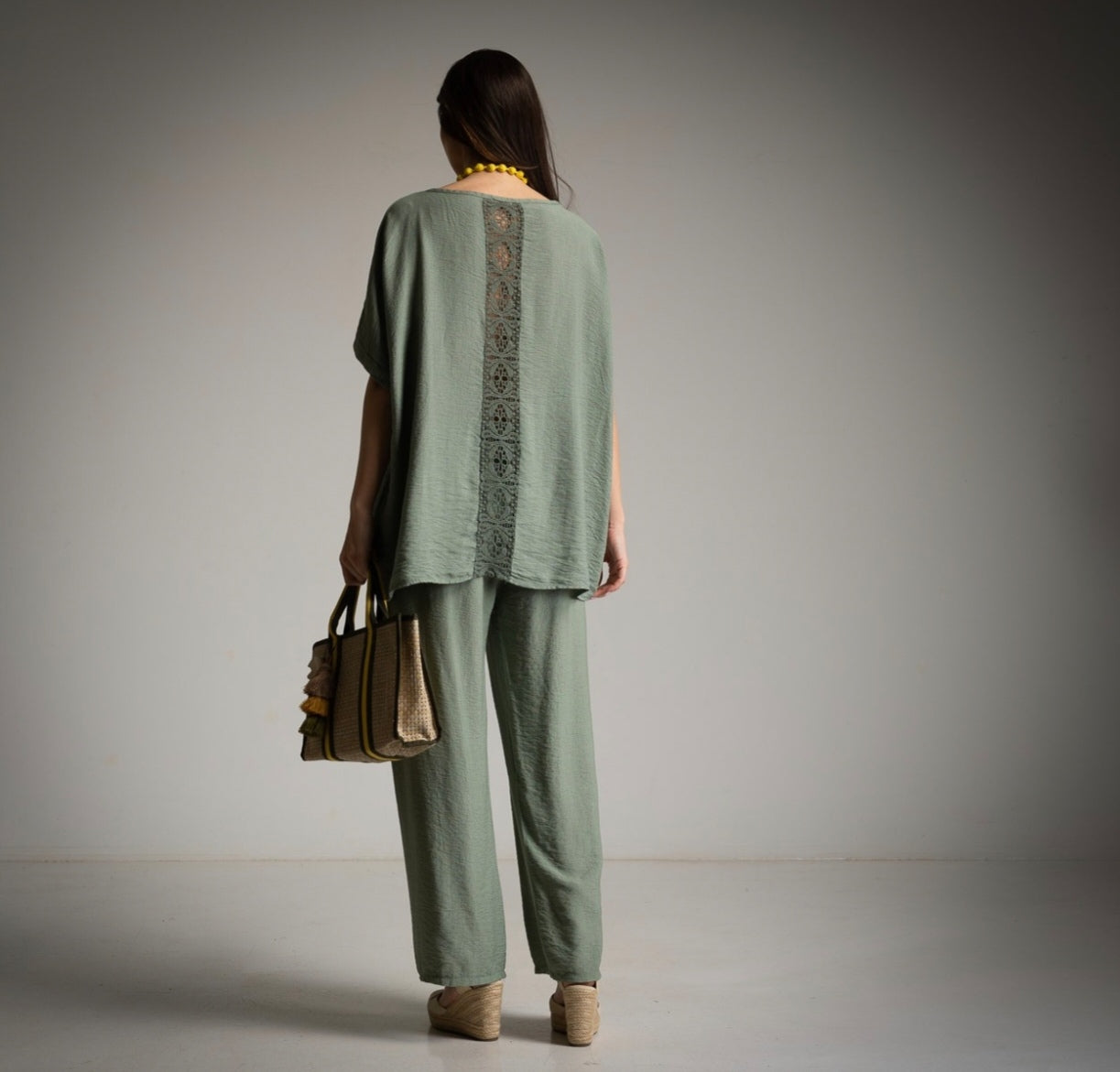 Camisola Bordados Verde