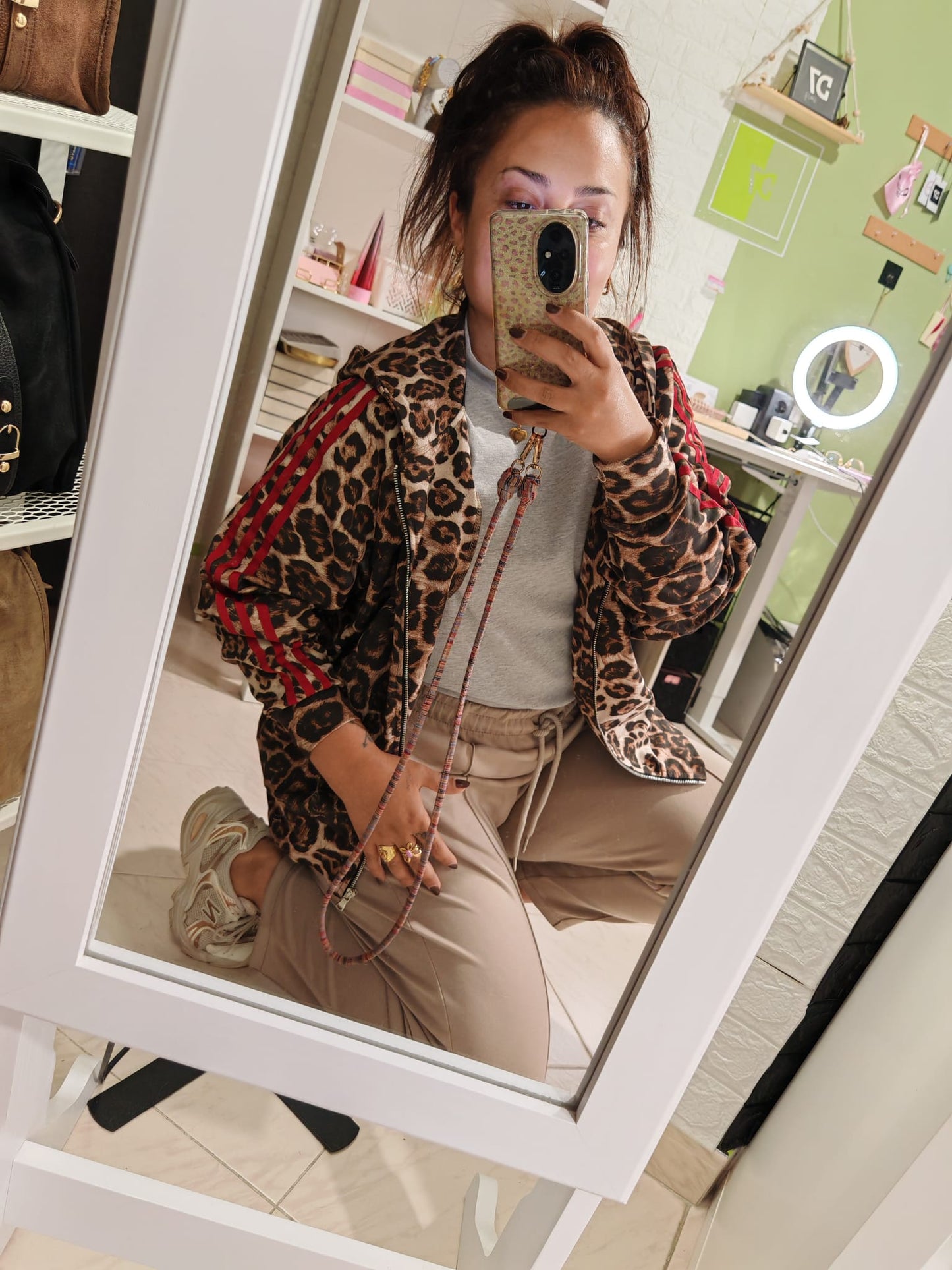 Chaqueta Over Print Lumina