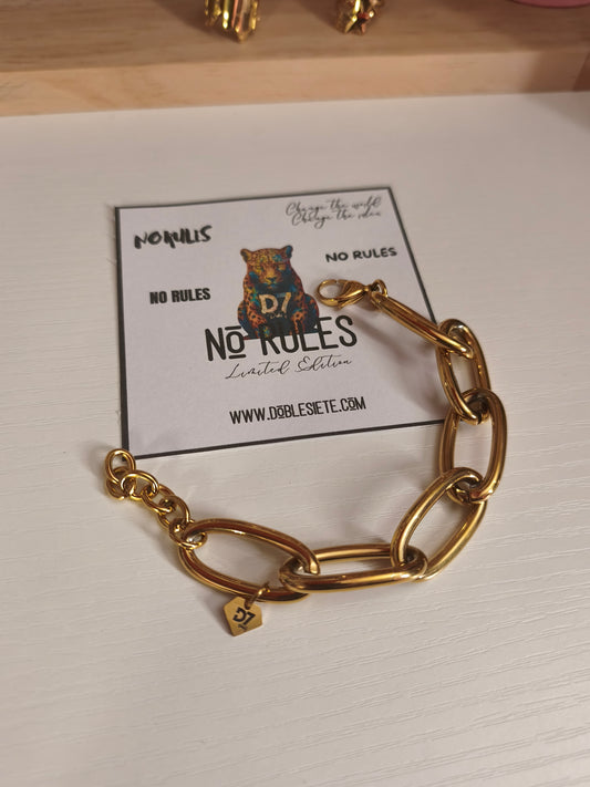Pulsera Cleopatra Eslabones NR - Oro