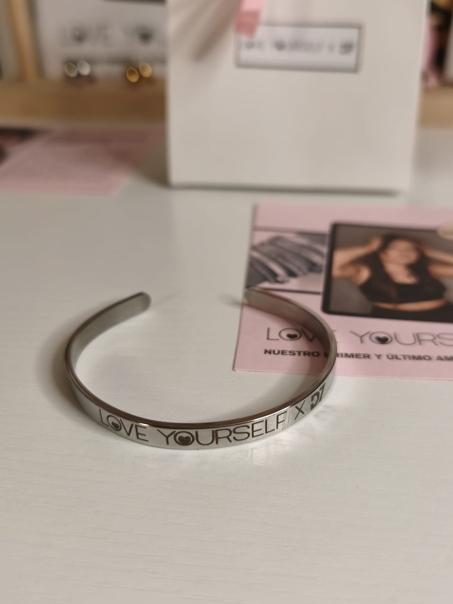 Pulsera LOVE Yourself x D7 - Plata