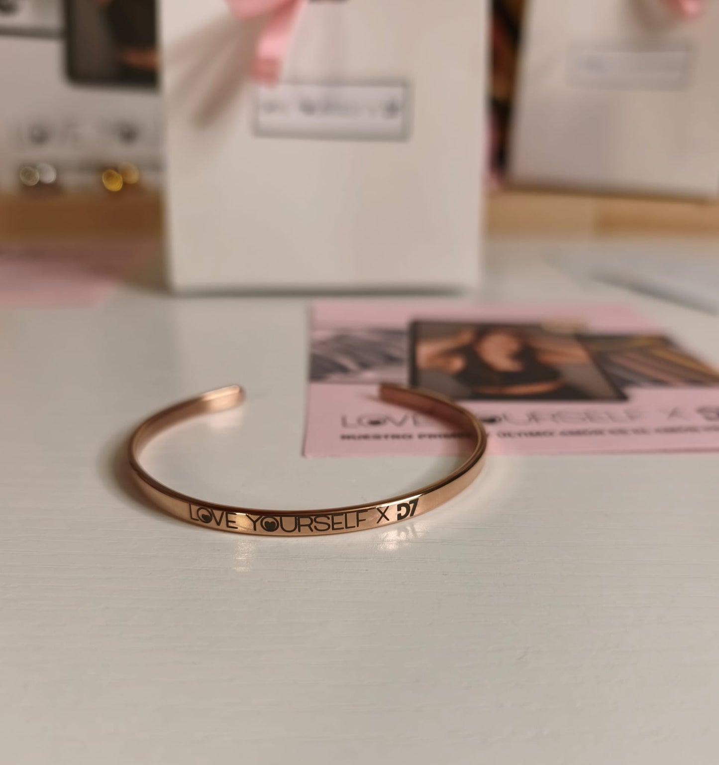 Pulsera Love Yourself x D7 - Oro