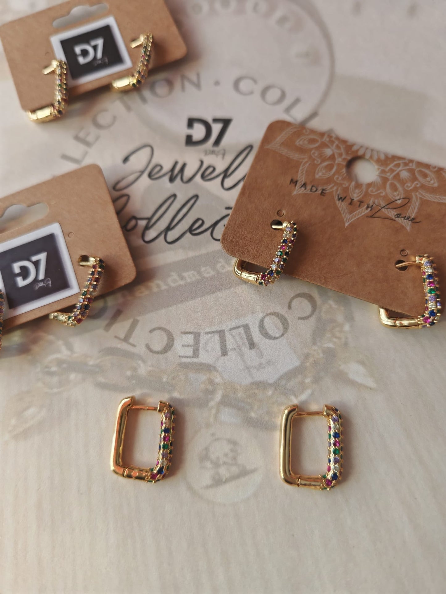 Pendientes GEO Oro Multi