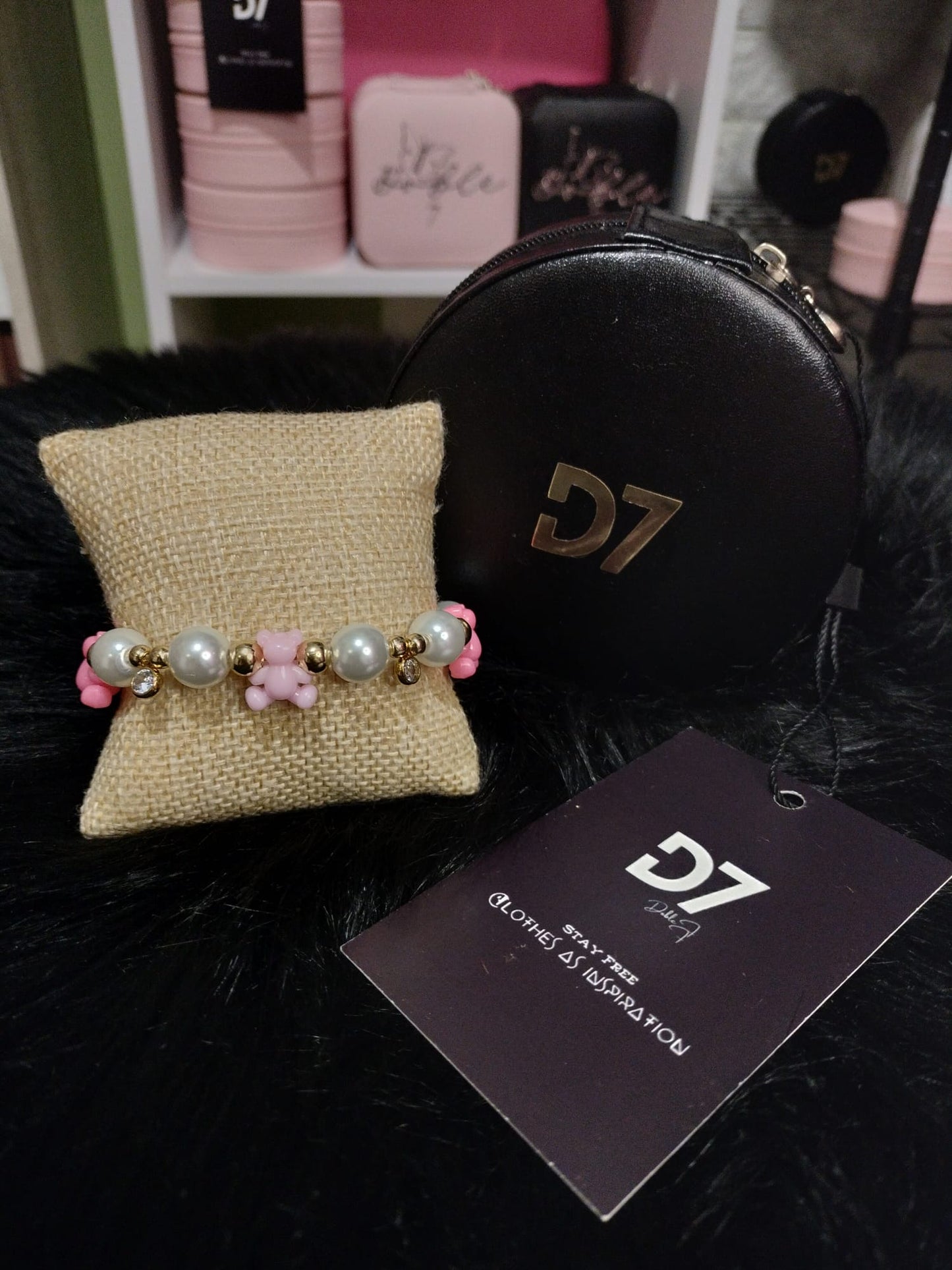 Pulsera Teddy D7 ORO Rosa