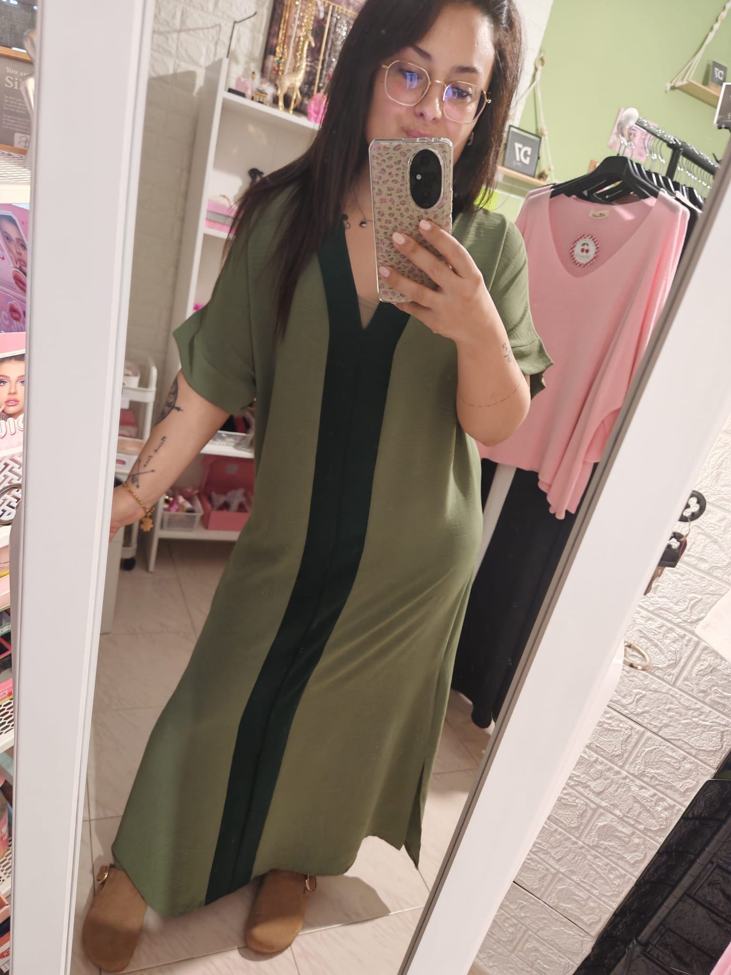Vestido Kaftán Grecia Verde