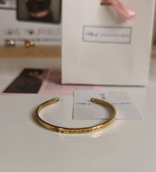 Pulsera AMIMANERA x D7 - Oro