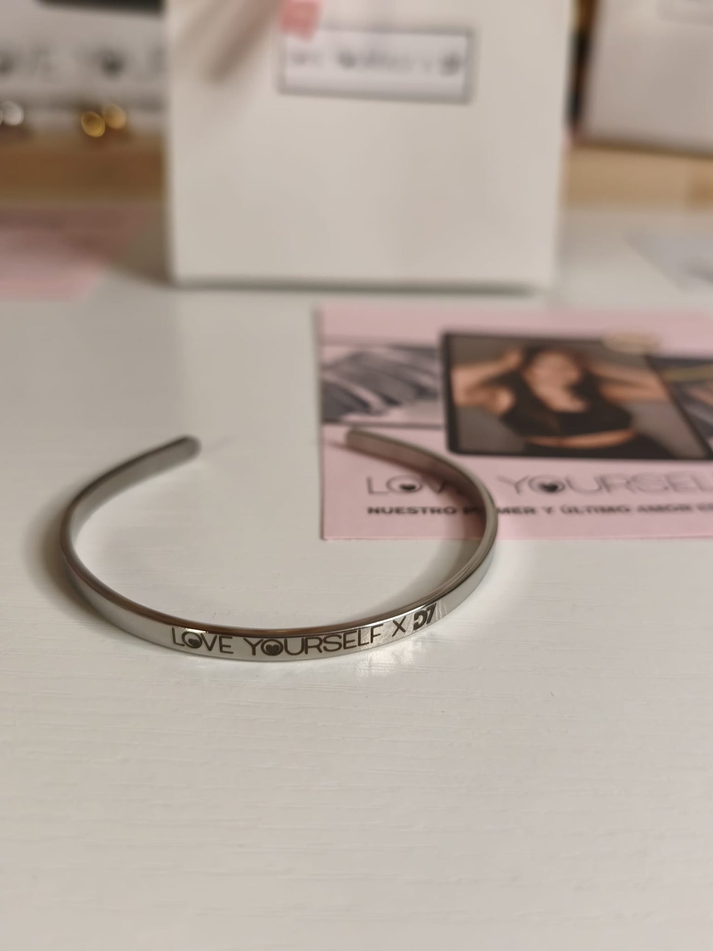 Pulsera LOVE Yourself x D7 - Plata