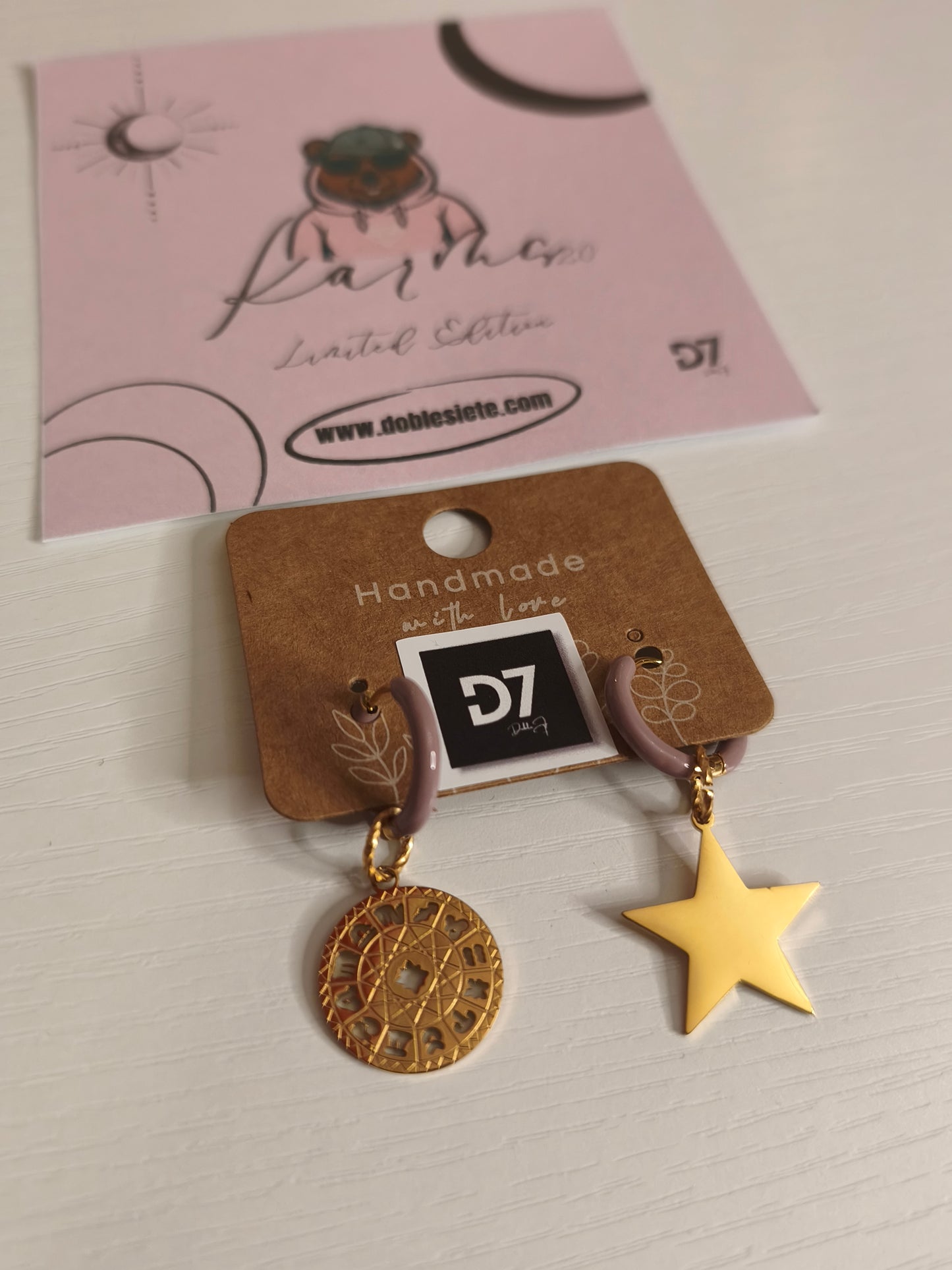 Pendientes Eclipse Karma 2.0. Oro