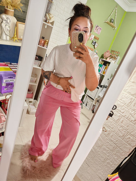 Pantalón Bolsillos Rosa Lum