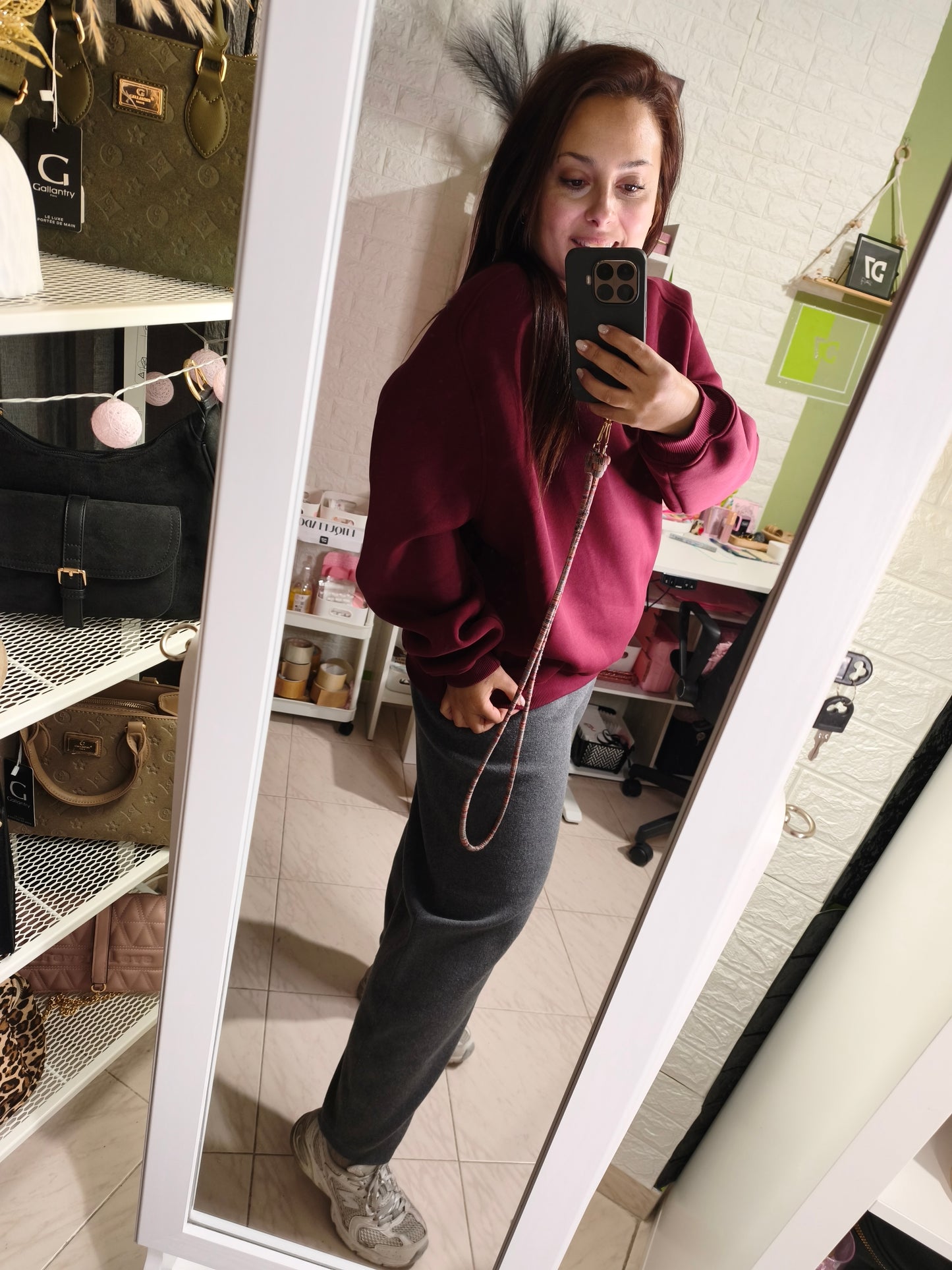 Sudadera Burdeos Lumina