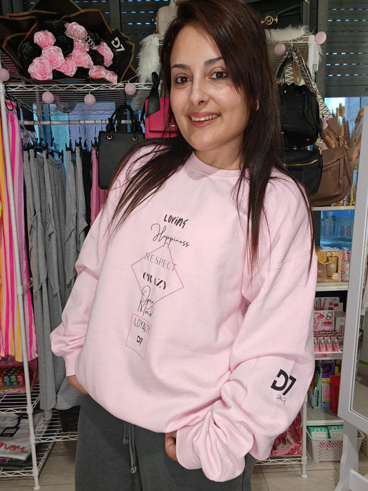 Sudadera Valores Rosa D7