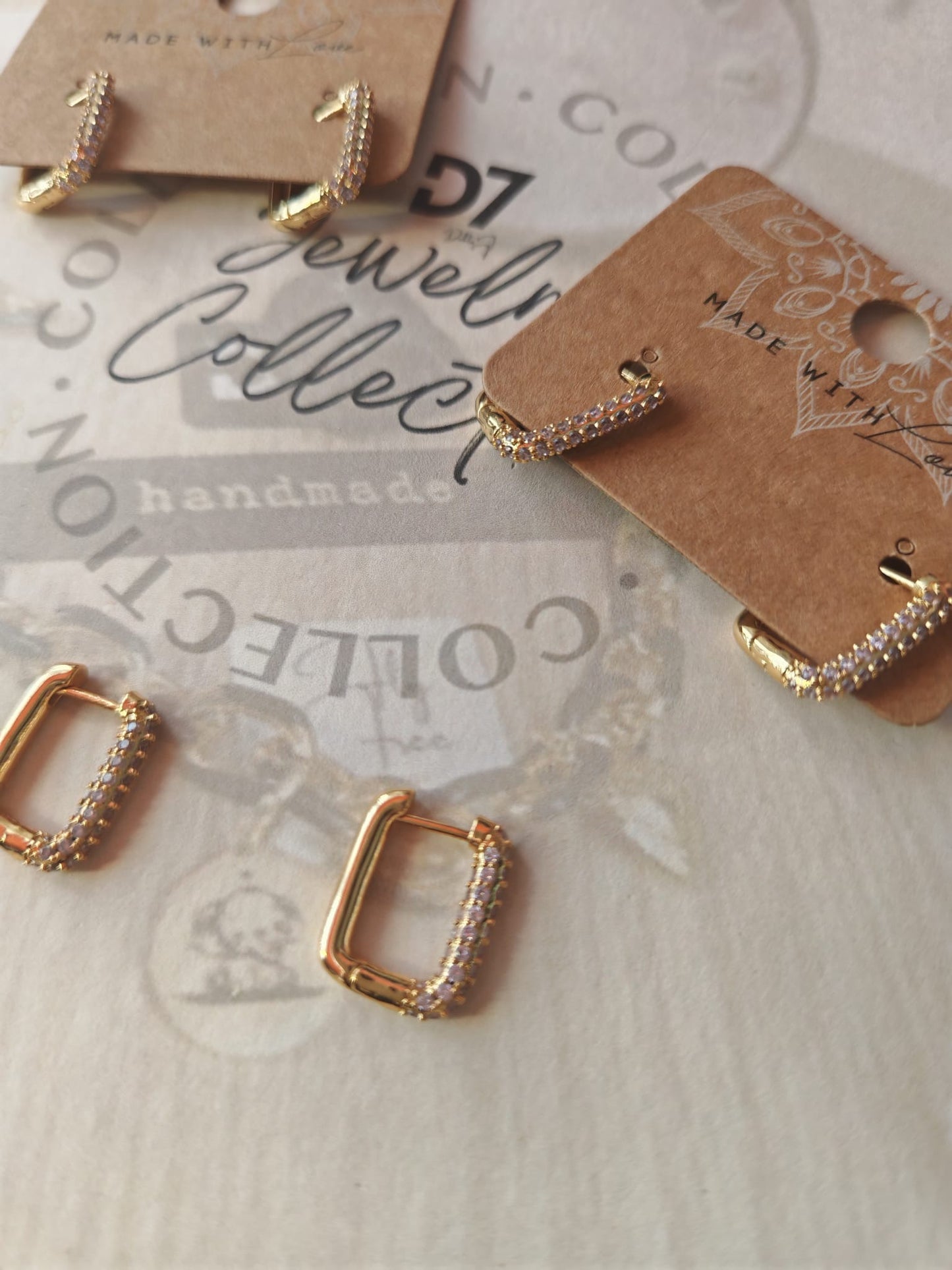 Pendientes GEO Oro Rosa