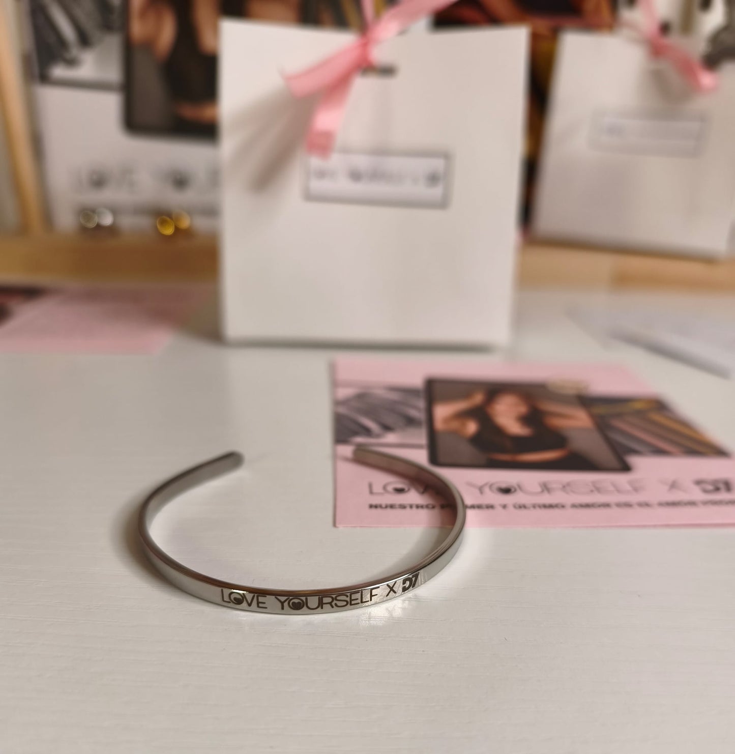 Pulsera LOVE Yourself x D7 - Plata
