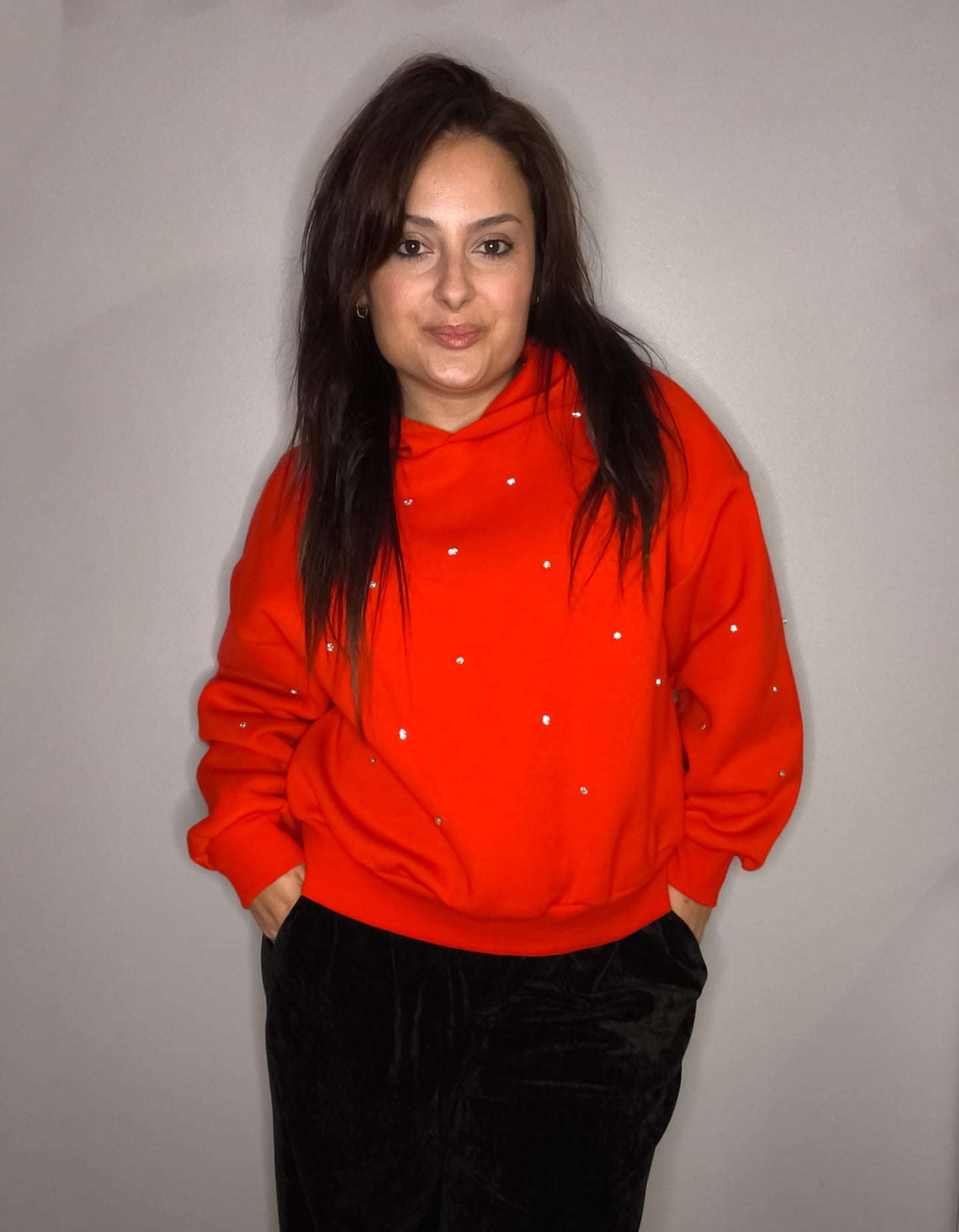 Sudadera Brillos Rojo LUMINA