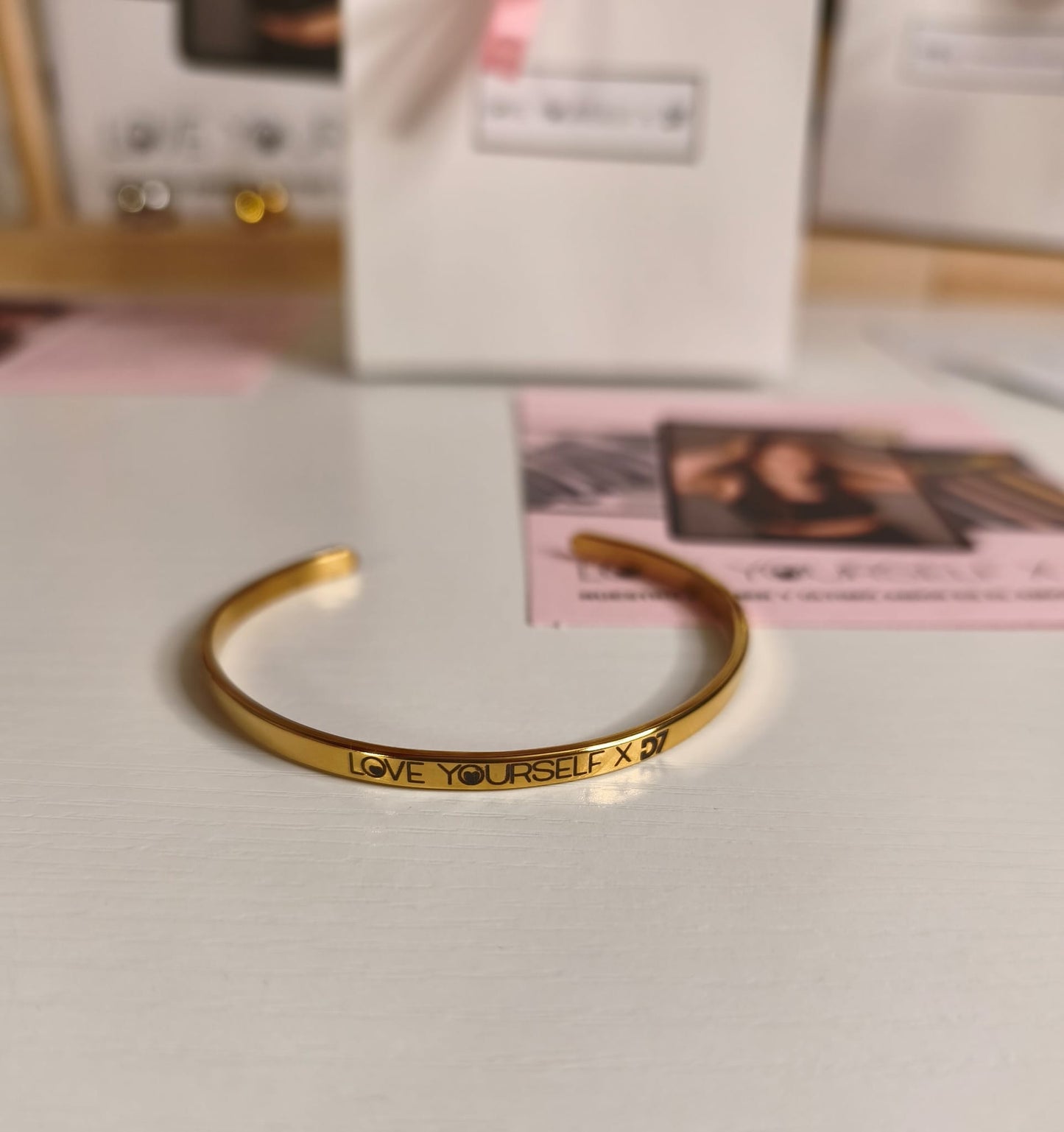 Pulsera Love Yourself x D7 - Oro