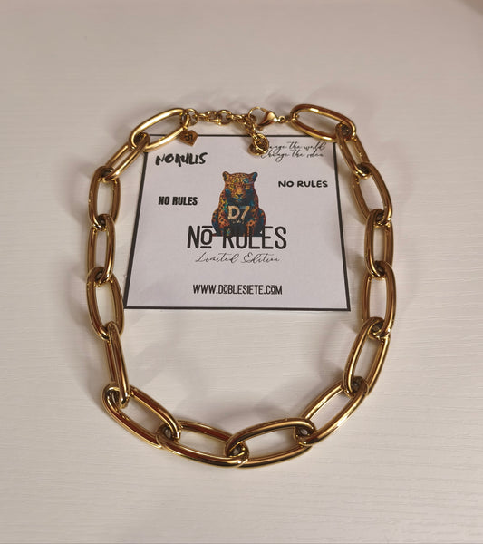 Collar Cleopatra Eslabones NR - Oro