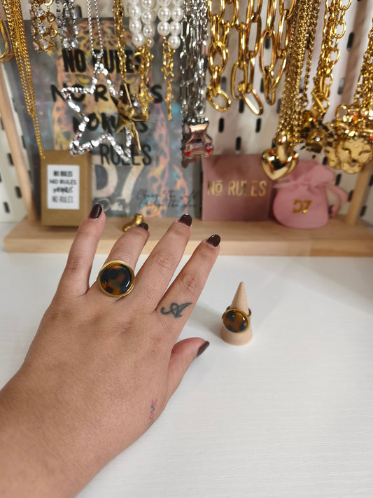 Anillo Leopardo Círculo