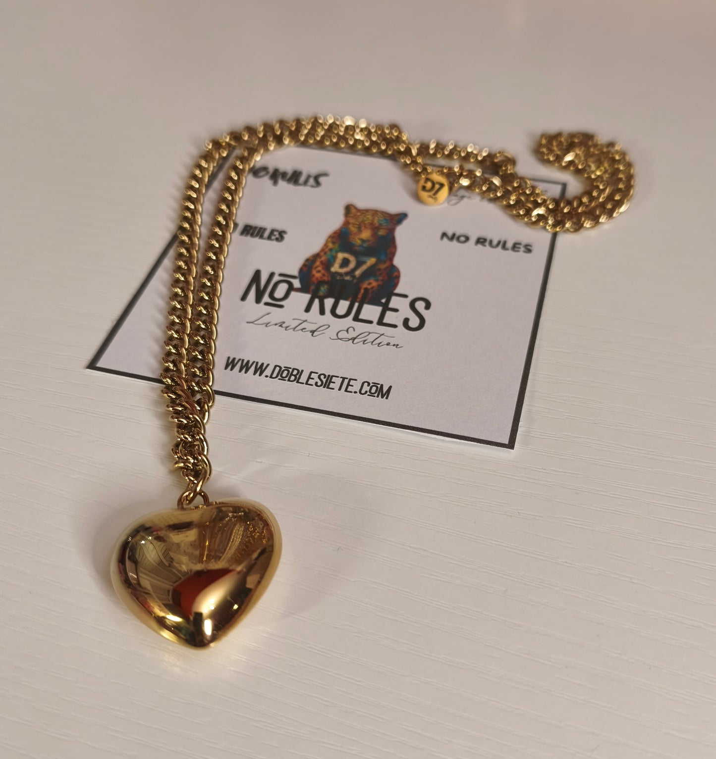 Collar Corazón NR - No Rules Oro