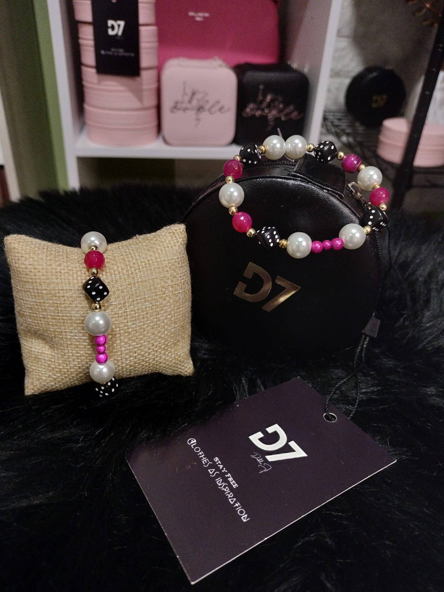 Pulsera Ópalo Rosa D7