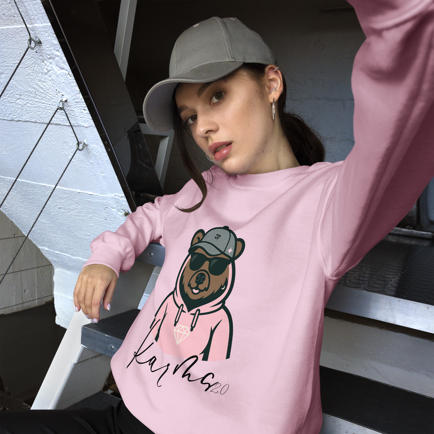 Sudadera Karma 2.0. Pink - D7